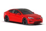 Rally Armor 21-26 Tesla Model S/ S Plaid Black UR Mud Flap w/Metallic Black Logo thumbnail 3