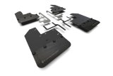 Rally Armor 19-26 Jeep JT Gladiator (Mojave/Rubicon) Black Mud Flap w/Grey Logo thumbnail 1
