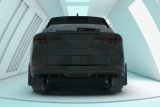 Rally Armor 21-26 Ford Mustang Mach-E/GT/Rally Black Mud Flap w/White Logo thumbnail 2