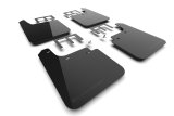 Rally Armor 19-26 Gen 4 Chevy Silverado 1500 Black UR Mud Flap Metallic Black Logo thumbnail 1