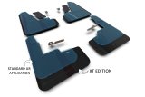 Rally Armor 2021-26 Ford Mach-E Rally Edition Black UR Mud Flap Metallic Black Logo thumbnail 2