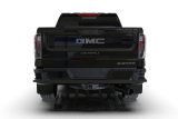 Rally Armor 20-26 GMC Sierra 2500/3500 HD Denali Black Mud Flap w/White Logo thumbnail 4