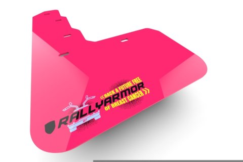 Rally Armor Universal Pink Mud Flap BCE Logo thumbnail 2