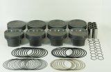 Mahle MS Piston Set SBC 358ci 4.040in Bore 3.480/3.5stk 6.125in Rod 0.927 Pin -16cc 9.3 CR Set of 8 thumbnail 3