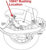 SPC Performance 07-17 GMC Acadia Rear UCA xAxis Sealed Flex Joint Bushing thumbnail 1