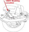 SPC Performance 07-17 GMC Acadia Rear UCA xAxis Sealed Flex Joint Bushing thumbnail 6