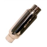 Kooks Universal 3.5 in Round Muffler 10in Long. Pol SS (Stafford Spec Muffler) thumbnail 2