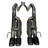 Kooks 09-13 Chevrolet Corvette Z06/ZR1 3in. Valved Axle-Back Exhaust w/ CF Tips thumbnail 6