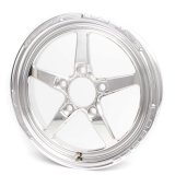 Weld Alumastar 1-Piece 17x4.5 / 5x4.75 BP / 2.25in. BS Polished Wheel - Non-Beadlock thumbnail 4