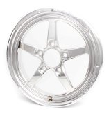 Weld Alumastar 1-Piece 15x3.5 / 5x4.75 BP / 1.75in. BS Polished Wheel - Non-Beadlock thumbnail 4