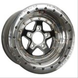 Weld Alumastar 2.0 15x8 / 5x4.75 BP / 3in. BS Black Wheel - Black Single Bead Lock MT thumbnail 1