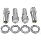 Weld Closed End Lug Nuts 12mm x 1.5 Thread Shank Seat - Chrome (4 Pack) thumbnail 2