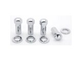Weld Closed End Lug Nuts 12mm x 1.5 Thread Shank Seat - Chrome (4 Pack) thumbnail 3