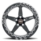 Weld S904 15x10 Ventura Beadlock 5x115 ET22 BS6.4 Gloss BLK MIL DIA 78.1 thumbnail 2