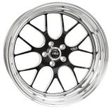 Weld S77 20x9.5 / 5x4.5 BP / 6.8in. BS Black Wheel (High Pad) - Non-Beadlock thumbnail 3