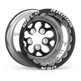 Weld Alpha-1 15x13 / 5x4.5 BP / 4in BS Black Wheel - Black Double Beadlock MT thumbnail 4