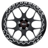 Weld Solana Beadlock 18x10.5 / 5x120.65 BP / ET65 / 70.3mm Bore - Gloss Black MIL DIA Wheel thumbnail 1