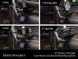 Diode Dynamics 18-21 Jeep JL Wrangler/Gladiator Cowl Mount LED Bracket Kit thumbnail 4