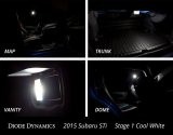 Diode Dynamics 15-19 Subaru WRX Interior Light Kit Stage 1 - Cool - White thumbnail 6