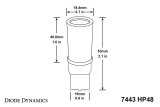 Diode Dynamics 7443 LED Bulb HP48 LED - Red (Pair) thumbnail 5