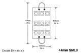 Diode Dynamics 44mm SML9 LED Bulb - Blue (Single) thumbnail 5