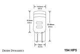 Diode Dynamics 194 LED Bulb HP5 LED - Blue (Pair) thumbnail 8