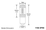 Diode Dynamics 1156 XP80 LED Bulb - Red (Single) thumbnail 2