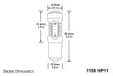 Diode Dynamics 1156 LED Bulb HP11 LED - Amber (Pair) thumbnail 1