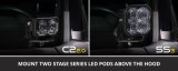 Diode Dynamics 16-21 Toyota Tacoma Pro SS3 LED Ditch Light Kit - Yellow Combo thumbnail 4