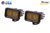 Diode Dynamics Stage Series 2 In LED Pod Pro - Yellow Flood Standard ABL (Pair) thumbnail 2