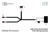 Diode Dynamics Light Duty Dual Output 3-way 4-pin Wiring Harness thumbnail 7