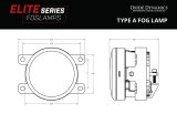 Diode Dynamics Elite Series Type A Fog Lamps - White (Pair) thumbnail 8