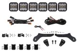 Diode Dynamics 17-20 Ford Raptor SS5 Grille CrossLink Lightbar Kit Sport - White Combo thumbnail 2