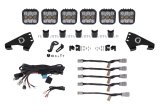Diode Dynamics 20-Present Polaris RZR SS5 Pro CrossLink Roof - White Combo Lightbar Kit thumbnail 1