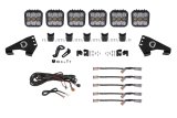 Diode Dynamics 20-Present Polaris RZR SS5 Sport CrossLink Roof - White Combo Lightbar Kit thumbnail 1