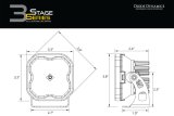 Diode Dynamics SS3 LED Bumper 1 1/2 In Roll Bar Kit Sport - Yellow Combo (Pair) thumbnail 9