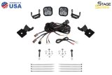 Diode Dynamics 14-18 Polaris RZR XP Stage Series SS3 A-Pillar Pod Kit - Sport White Combo thumbnail 2
