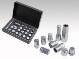 Rays M12x1.25 19mm Hex w/ 2 Piece Double Lock Nut Set - Chrome thumbnail 1