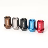Rays M12x1.50 5 Hole 16pcs Nut 4pcs Lock Nut w/Adapter & Lock Nut Key - Black thumbnail 1