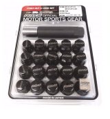 Rays M12x1.25 5 holes 16pcs nut, 4pcs Lock nut, 1 adapter & 1 lock nut key - Black thumbnail 2