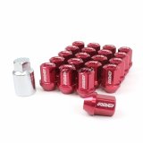 Rays Dura-Nut L32 Straight Type 12x1.50 Lug Nut Set 16 Lug 4 Lock Set - Red thumbnail 1
