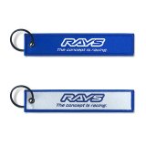 RAYS Official Key Tag 24S 142mm x 29mm Key Ring 30mm thumbnail 1