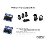 Rays 17HEX Racing Nut 12x1.5 Set L48 (Closed End) (4 PCS) - Black Chromate thumbnail 1