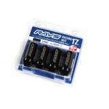 Rays 17HEX Racing Nut 12x1.5 Set L48 (Closed End) (4 PCS) - Black Chromate thumbnail 2