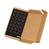Rays M12x1.50 6 Hole 24pc Lock & Nut Set - Black thumbnail 1