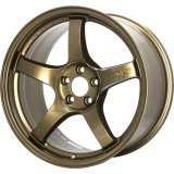 Gram Lights 57CR 18x9.5 +38 5x114.3 Almite Gold Wheel (Min Order Qty Of 20) thumbnail 1