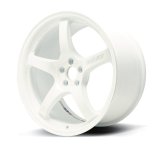 Gram Lights 57CR 18x9.5 +12 5x114.3 Ceramic Pearl Wheel thumbnail 1