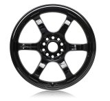 Gram Lights 57DR 18x8.5 +37 5x114.3 Glossy Black Wheel thumbnail 1