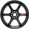 Gram Lights 57DR 17x9.0 +38 5x100 Semi Gloss Black Wheel thumbnail 4