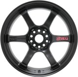 Gram Lights 57DR 18x9.5 +22 5x114.3 Semi Gloss Black Wheel thumbnail 2